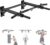 Wall Mounted Pull Up Bar, Thicken Steel Max Load 300 lbs，Punch Bag and TRX Training Hook for Home Gym Upper Body Workout Chin up Bar for Garage