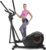 ANCHEER Elliptical Machine, Elliptical Exercise Machine with Quiet Magnetic Drive,14 Resistance Levels, Pulse Rate Monitor, LCD Monitor, 15.5IN Stride, Elliptical Trainer for Home