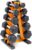WF Athletic Supply 5-25Lb Rubber Coated Hex Dumbbell Set with A Frame Storage Rack Non-Slip Hex Shape for Muscle Toning, Strength Building & Weight Loss – Multiple Choices Available