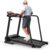 Treadmills for Seniors with Long Handrails, Foldable Treadmill for Home Use – Bluetooth App Connect & Heart Rate Monitor, Safe for Elderly & Family