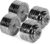 Titan Fitness 200 LB Adjustable Chrome Dumbbell Set, Pair of 100 LB Dumbbells, Durable Chrome Plates, Medium Knurl Grip Handles, Includes Four Star Collars, Space-Saving Home Gym Equipment