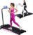 Electric Walking Pad Treadmill with Adjustable Incline and Handle Bar, 3.5HP Small PortableTreadmills for Home Office Small, 4 in 1 Folding Foldable Treadmill with Handles, 0.6-7.6MPH, 350LBS