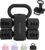 Adjustable Dumbbell Set of 2, 4 in 1 Free Weights Dumbbells Set for Women with Fast Adjustment, Each 2lb 3lb 4lb 5lb Hand Weights Set for Home Gym & Outdoor Exercise Training