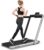 GYMAX Walking Pad, 2.25HP Dual Display Foldable Treadmill for Home with Remote/Smart App Control, Portable Compact Treadmill for Office Under Desk, Folding Running Machine for Small Spaces