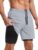 Aolesy Men’s 5”/7” Running Shorts Quick Dry Workout Gym Shorts with Pockets, Tennis Training Athletic（Linerless & Liner）