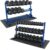 WF Athletic Supply Rubber Coated Hex Dumbbell Set, Multiple Choices Available – Dumbbells with Rack Stand and Mat, or Dumbbells Only (200/550/1200/2100/3000 LB)