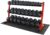 WF Athletic Supply Rubber Coated Hex Dumbbell Set, Multiple Choices Available – Dumbbells with Rack Stand and Mat, or Dumbbells Only (200/550/1200/2100/3000 LB)