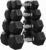 Garvee 5-50 LB Hex Dumbbell Set of 2, Hand Weights Dumbbells Pair with Cast Iron Core, Rubber Encased Coating and Textured Carbon Steel Handle for Home Gym Strength Training