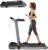 Walden Sports Folding Electric Treadmill with Handle – Portable Running Machine LCD Screen – 6.2mp/h Adjustable Speed