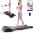 DeerRun Walking Pad 2 in 1 Under Desk Treadmill, 2.5HP Low Noise Walking Pad Running Jogging Machine with Remote Control for Home Office, Lightweight Portable Desk Treadmill Installation Free