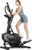 THERUN Elliptical Exercise Machine, 3-in-1 Cardio Climber Stepping Elliptical Machine for Home, Stair Stepper Elliptical Training Machines w/16 Levels Resistance, Pulse Sensor, LCD Monitor