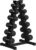 Hex Dumbbell Sets with Rack, 210LB (5-30Lb, 6 Pairs) Rubber Coated Dumbbell Weight Set and Storage Rack,Multiple Sizes Exercise & Fitness Dumbbells for Muscle Toning, Strength Building & Full Body Workout