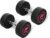 RitFit 5-200 LBS PVC Coated Pink Round Dumbbells Set with Optional Rack and Non-Slip Handle for Home Gym Strength Training and Fitness