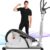ANCHEER Elliptical Exercise Machine for Home with Hyper-Quiet Magnetic Driving System with Pulse Rate Grips&LCD Monitor,Elliptical Machine with 8 Resistance Levels Smooth,Max 500LBS Loading Capacity