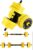 Adjustable Weights Set for Home Gym, 33/44 Lb 2-In-1 Adjustable Dumbbell Set with Foam Handles, Yellow