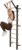 Swedish Ladder Wall Gym, Stall Bar Home Gym with Adjustable Pull-Up Bar, Dip Bar Attachments & 2pcs Resistance Band, 9 Strategic Rods for Core Strengthening and Stretching Balanced for Body Exercise