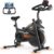 CURSOR FITNESS Exercise Bike, Stationary Bikes for Home, 300 LBS Capacity, Workout Bike with Silent Belt Drive, Indoor Cycling Bike with Extra Comfort Seat/Tablet & Bottle Holder