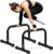 TABEKE Push Up Bar, 14” High Steel Parallettes & Dip Bar with Full Coverage Foam Handle, Heavy-Duty Calisthenics Parallel Bars for L-Sit, Dips, Home Gym Strength Training Workout