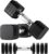 RUNWE 10lb Dumbbell Set of 2-4 in 1 Fast Adjustable Free Weight Set, Each 4lb 6lb 8lb 10lb for Women & Men Exercise Fitness for Home Gym, Also Can Be Used Push Up Bar