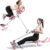 Ab Machine for Stomach Workout, Ab Workout Equipment for Home Gym, 4-in-1 Foldable Ab Trainer, Full Body Fitness Rowing Machine, Leg Press Machine, Ab Glider Machine, Roman Chair