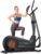 Merach Elliptical Machine, Elliptical Exercise Machine for Home with Hyper-Quiet Magnetic Drive System, Elliptical Training Machines with16.5-19IN Stride, Automatic Resistance, 400lbs Capacity