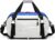 Small Gym Bag with Yoga Mat Holder, Waterproof Duffle Bag 3-Way Sports Travel Tote Bags for Women & Men, Weekender Overnight Hospital Bag Wet Pocket Crossbody White