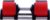 BODYTECH x NUOBELL Collaboration Product, Adjustable Dumbbell, Multiple levels of Weight change with one-hand Red 80 lbs