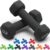 Portzon Weights Dumbbells 10 Colors Options Compatible with Set of 2 Neoprene Dumbbells Set,1-15 LB, Anti-Slip, Anti-roll, Hex Shape