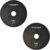 HulkFit 2-inch Rubber Coated Steel Weight Plates Set for Loadable Dumbbell Bar & Plate Only Strength Training – Black