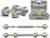 PHOEROS Adjustable Dumbbell Set – 44/66/88 LBS weights set, Dumbbell Barbell 3 in 1, Steel Dumbbells Pair with Connecting Rod for Adults Women Men Fitness Workout, Home Gym Exercise Training Equipment