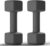 GRETERST Dumbbells Set Rubber Coated Hex Hand Weights Exercise & Fitness for Home Gym Workouts Strength Training Equipment, Grey, 5LB