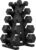 Hex Weights Dumbbells Set with Rack, 100-550 lb Rubber Coated Dumbbell Sets with Storage, Free Hand Weight for Strength Training, Exercise, Fitness, Home, Gym, Heavy Duty