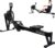 Fitvids Air Rowing Machine for Home,10-Level Adjustable Resistance Professional Indoor Rowers,Commercial Row Machines with LCD Display,Transport Wheels,Comfortable Seat,Adjustable Device Holder
