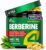 Berberine HCL 1200mg & Japanese Green Tea Extract 150mg – Berberine Supplement for Metabolic Support with Apple Cider Vinegar & Goldenseal, Body Composition, Digestive & Immune Support, 60 Capsules