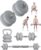 kisnbld Adjustable Dumbbell Set, 35/45/62LBS SoftShell Weight Set with Connector 4-IN-1 Dumbbell Set Used as to Barbell & Kettlebell for Home Gym, Fitness Exercise for Men Women Beginners