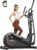 Merach Elliptical Machine, Elliptical Exercise Machine for Home with Hyper-Quiet Magnetic Drive System, Elliptical Training Machines with16.5-19IN Stride, Automatic Resistance, 400lbs Capacity