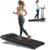 WELLFIT Auto Incline Folding Treadmill – 10% Incline Desk Walking Pad Treadmill with Handlebar, 400 lbs Heavy-Duty Capacity, Space-Saving Quiet Under-Desk Design for Home Office, Seniors & Fitness
