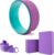 Yoga Fitness Wheel & 2 pcs Blocks & 1 pcs Yoga Strap Combo Value Pack-Purple