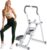 Adjustable Stair Stepper for Home Exercise, 3-in-1 Folding Cardio Step Machine with Handlebar & Oversized Pedals, 90% Pre-Assembled Stair Climber for Indoor Fitness