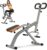 Squat Machine for Home, Squat Assist Trainer with Adjustable Resistance, Foldable Rowing Machine, LCD Display, Exercise Trainer with 265LBS Capacity for Glutes Legs Workout