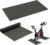 2PCS Exercise Bike Mat, Non-Slip Exercise Bike Mat for Floor for Rowing Machine and Stationary Spin Bike