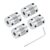 uxcell 4Pcs 6mm to 6mm Aluminum Alloy Shaft Coupling L25xD19 Flexible Coupler Beam Stepper Motor Joint Connector for 3D Printer CNC Machine DIY Encoders and Motors Shaft,Silver
