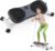 Slide Steppers Exercise for Home, Mini Stair Stepper with Resistance Bands, Full Body Workout Machine, Simulate Skiing Posture, 350 LBS Weight Capacity​