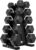 Hex Weights Dumbbells Set with Rack, 100-550 lb Rubber Coated Dumbbell Sets with Storage, Free Hand Weight for Strength Training, Exercise, Fitness, Home, Gym, Heavy Duty