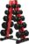 RitFit 250LB/300LB Rubber Hex Dumbbell Sets with Weights Rack, Multiple Color Choices Available, Great Gym Equipment for Home, Strength Training, Workouts