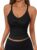 Trendy Queen Womens Racerback Ribbed Tank Tops V Neck Workout Summer Sleeveless Tops