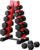 RitFit 250LB/300LB/350LB/550LB/650LB Rubber Hex Dumbbell Sets with Weights Rack, Multiple Color Choices Available, Great Gym Equipment for Home, Strength Training, Workouts