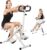 Squat Machine, Squat Assist Trainer with Adjustable12 Level Resistance, Foldable Squat Ride Rowing Machine for Home, Full Body Workout Gym for Glutes Legs Workout, 350 LBS Capacity