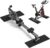 TOBWOLF 2PCS Non-Slip Mat Compatible with Peloton Bike, Concept 2 Rowing Machine, Exercise Bike Mat, Mat Protect Hardwood Floor Carpet for Home Gym, Workout Mat for Bike Trainer, Stationary Spin Bike