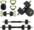 44/66/88 Lbs Adjustable Dumbbell Set, 4-in-1 Free Weights with Connector, Converts to Barbell, Kettlebell & Push-Up Stand, Fitness Equipment for Home Gym Suitable Men/Women